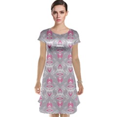 Seamless Pattern Background Cap Sleeve Nightdress