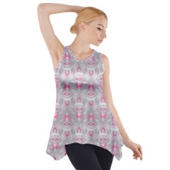 Seamless Pattern Background Side Drop Tank Tunic