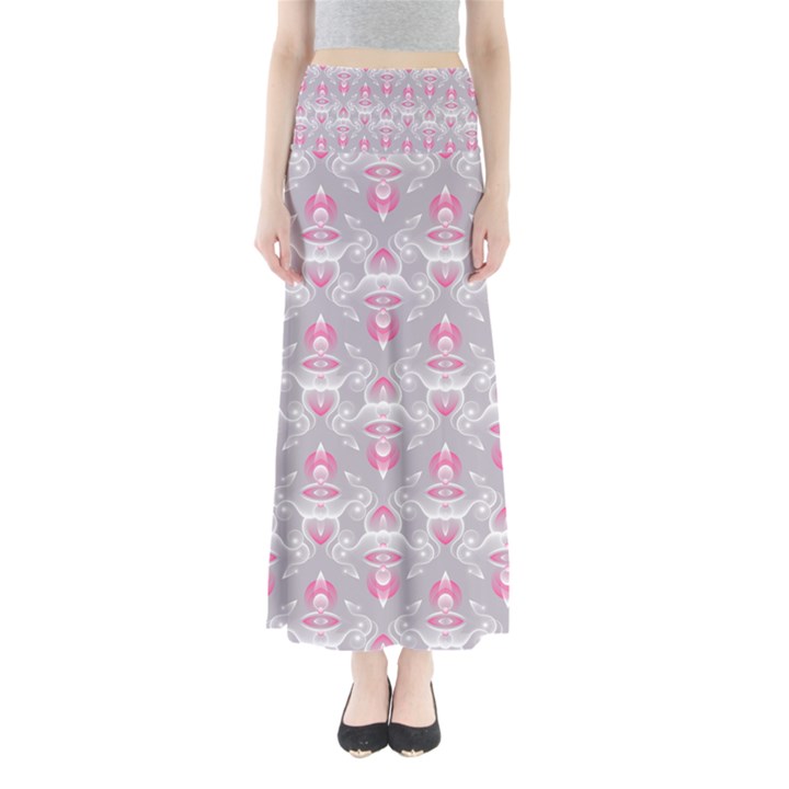 Seamless Pattern Background Full Length Maxi Skirt