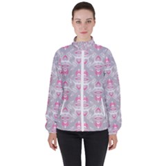 Seamless Pattern Background Women s High Neck Windbreaker