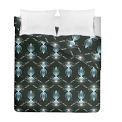 Seamless Pattern Background Black Duvet Cover Double Side (full/ Double Size)