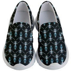 Seamless Pattern Background Black Kids  Lightweight Slip Ons