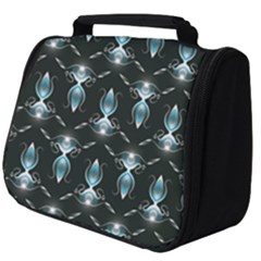 Seamless Pattern Background Black Full Print Travel Pouch (big)