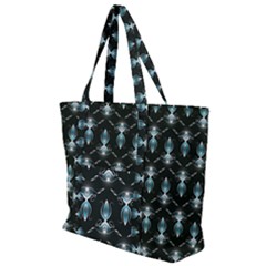 Seamless Pattern Background Black Zip Up Canvas Bag by HermanTelo