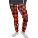 Plaid Pattern Red Squares Skull Men s Jogger Sweatpants View1