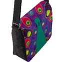 Peacock Bird Animal Feathers Flap Closure Messenger Bag (L) View2