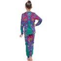 Peacock Bird Animal Feathers Kids  Long Sleeve Set  View2