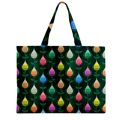 Tulips Seamless Pattern Background Zipper Mini Tote Bag by HermanTelo