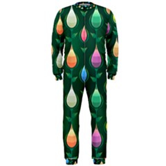 Tulips Seamless Pattern Background Onepiece Jumpsuit (men)  by HermanTelo