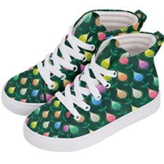 Tulips Seamless Pattern Background Kids  Hi-top Skate Sneakers