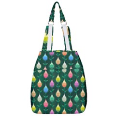 Tulips Seamless Pattern Background Center Zip Backpack by HermanTelo