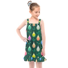 Tulips Seamless Pattern Background Kids  Overall Dress