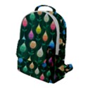 Tulips Seamless Pattern Background Flap Pocket Backpack (Large) View1