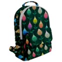 Tulips Seamless Pattern Background Flap Pocket Backpack (Large) View2