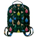 Tulips Seamless Pattern Background Flap Pocket Backpack (Large) View3