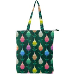 Tulips Seamless Pattern Background Double Zip Up Tote Bag