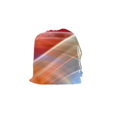 Wave Background Pattern Abstract Drawstring Pouch (small)