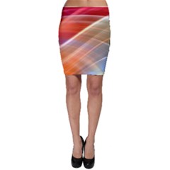 Wave Background Pattern Abstract Bodycon Skirt