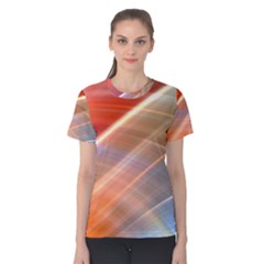 Wave Background Pattern Abstract Women s Cotton Tee