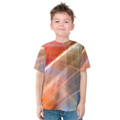 Wave Background Pattern Abstract Kids  Cotton Tee