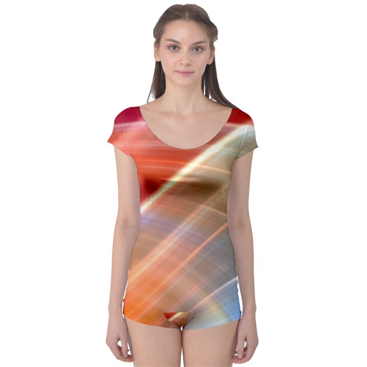 Wave Background Pattern Abstract Boyleg Leotard 