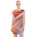 Wave Background Pattern Abstract Cap Sleeve Bodycon Dress View1