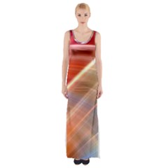 Wave Background Pattern Abstract Maxi Thigh Split Dress