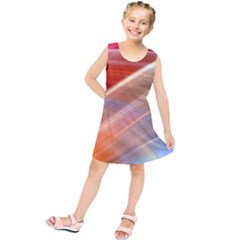 Wave Background Pattern Abstract Kids  Tunic Dress