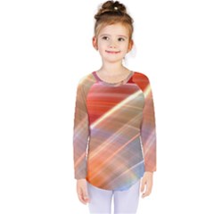 Wave Background Pattern Abstract Kids  Long Sleeve Tee