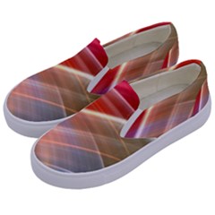 Wave Background Pattern Abstract Kids  Canvas Slip Ons