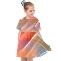 Wave Background Pattern Abstract Kids  Sailor Dress