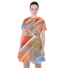 Wave Background Pattern Abstract Sailor Dress