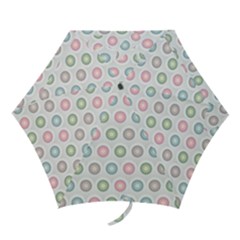 Seamless Pattern Pastels Background Pink Mini Folding Umbrellas