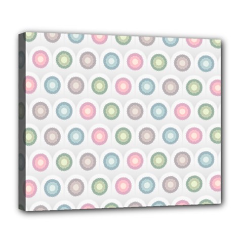 Seamless Pattern Pastels Background Pink Deluxe Canvas 24  x 20  (Stretched)