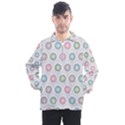 Seamless Pattern Pastels Background Pink Men s Half Zip Pullover View1