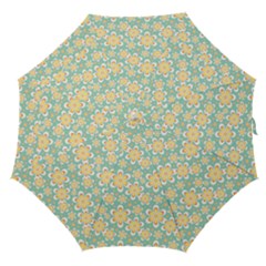 Seamless Pattern Floral Pastels Straight Umbrellas