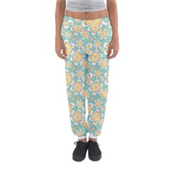 Seamless Pattern Floral Pastels Women s Jogger Sweatpants