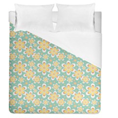 Seamless Pattern Floral Pastels Duvet Cover (queen Size)