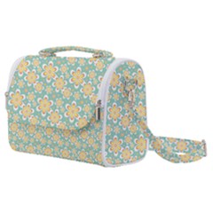 Seamless Pattern Floral Pastels Satchel Shoulder Bag