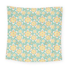 Seamless Pattern Floral Pastels Square Tapestry (large) by HermanTelo