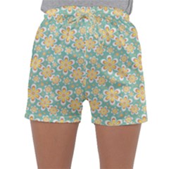 Seamless Pattern Floral Pastels Sleepwear Shorts by HermanTelo