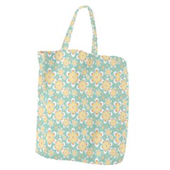 Seamless Pattern Floral Pastels Giant Grocery Tote