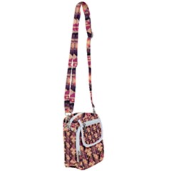 Seamless Pattern Plaid Shoulder Strap Belt Bag