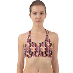 Seamless Pattern Plaid Back Web Sports Bra