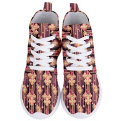 Seamless Pattern Plaid Women s Lightweight High Top Sneakers