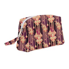 Seamless Pattern Plaid Wristlet Pouch Bag (medium)