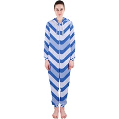 Waves Wavy Lines Hooded Jumpsuit (ladies) 