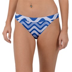 Waves Wavy Lines Band Bikini Bottom by HermanTelo