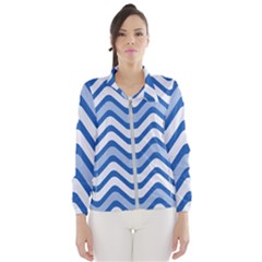 Waves Wavy Lines Women s Windbreaker