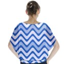 Waves Wavy Lines Batwing Chiffon Blouse View2